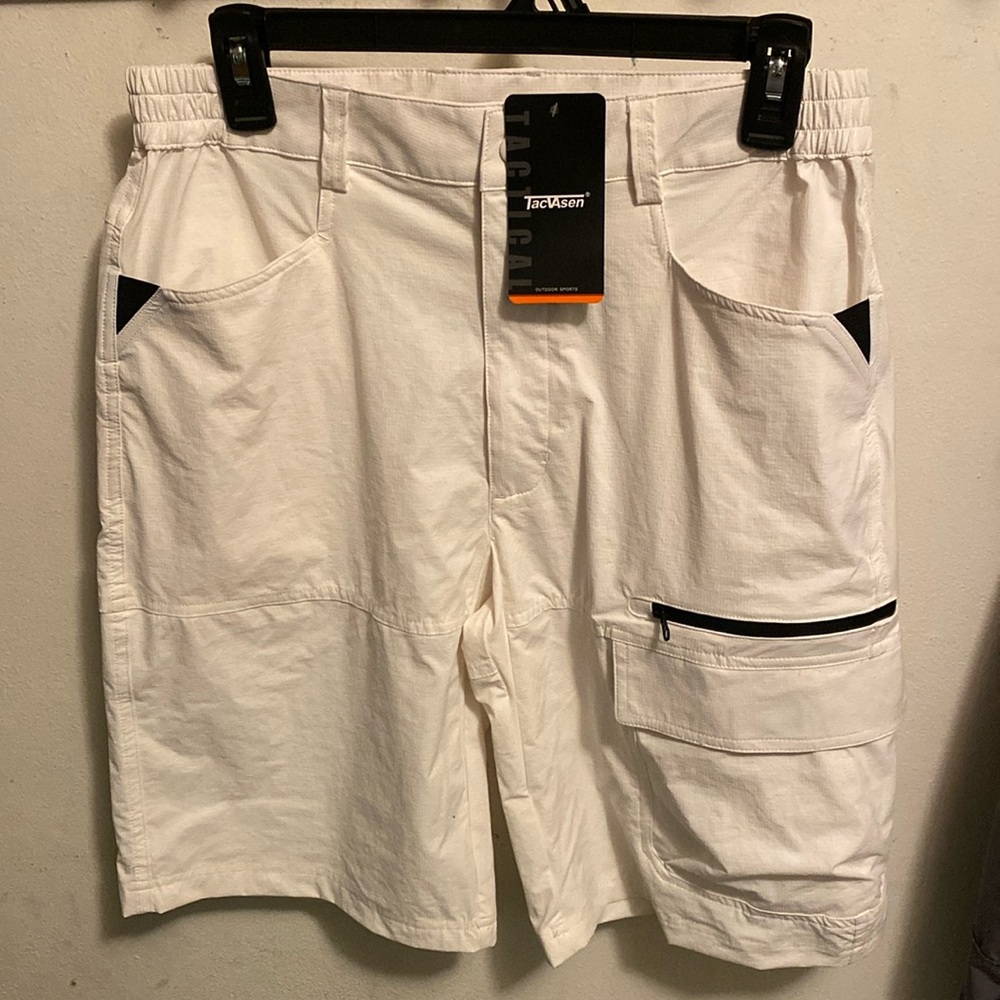 NWT Tacvasen Nylon Cargo Shorts Size 30